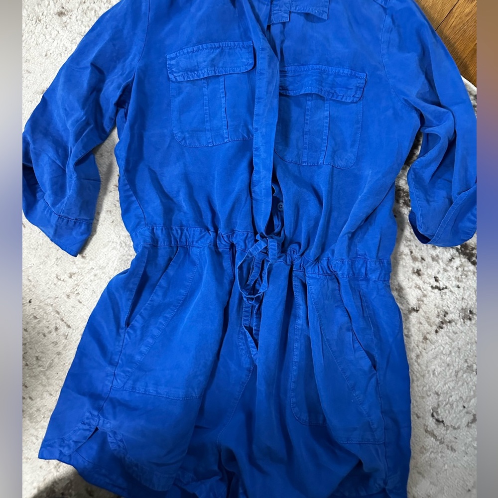 New💙 Electric Blue Utility Romper – Effortlessly Cool & Comfy - Picture 6 of 7